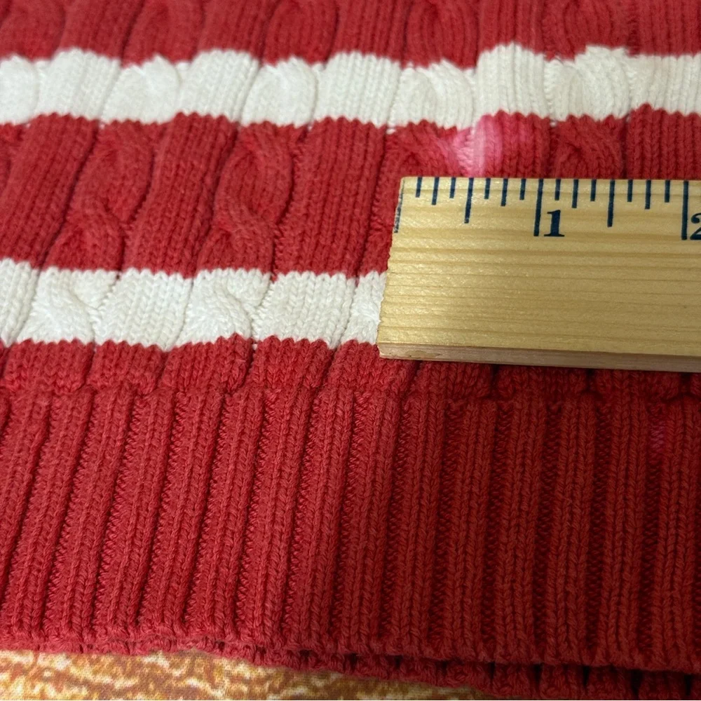 Lauren‎ Ralph Lauren Cable Knit Long Sleeve Sweater Size Small FLAWED